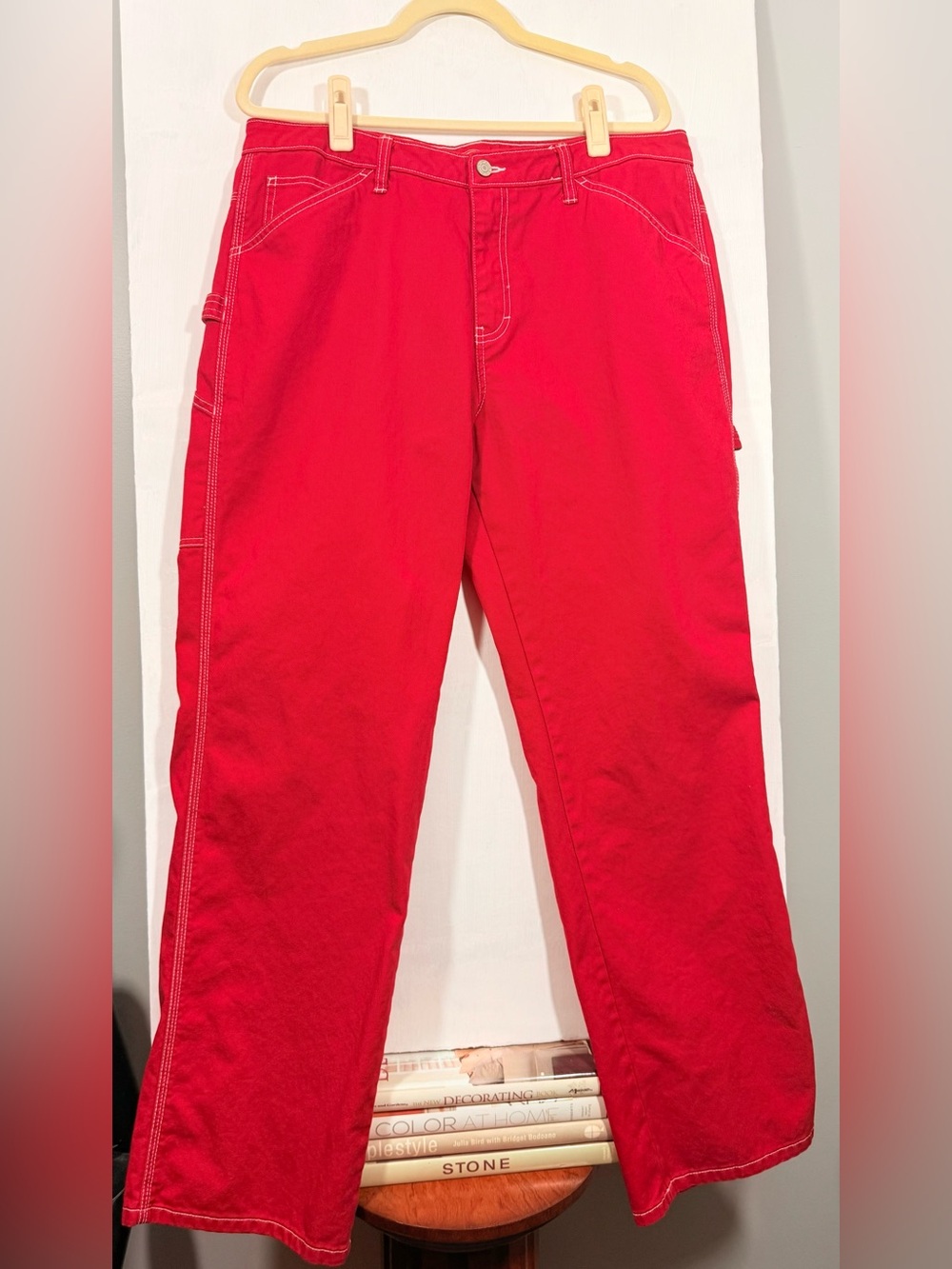 Dickies Red Cargo Work Pants